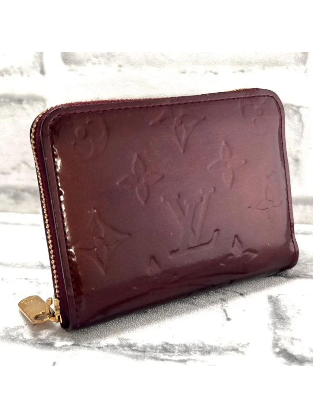 Louis Vuitton Vernis Zippy Coin Purse Rouge Fauvist